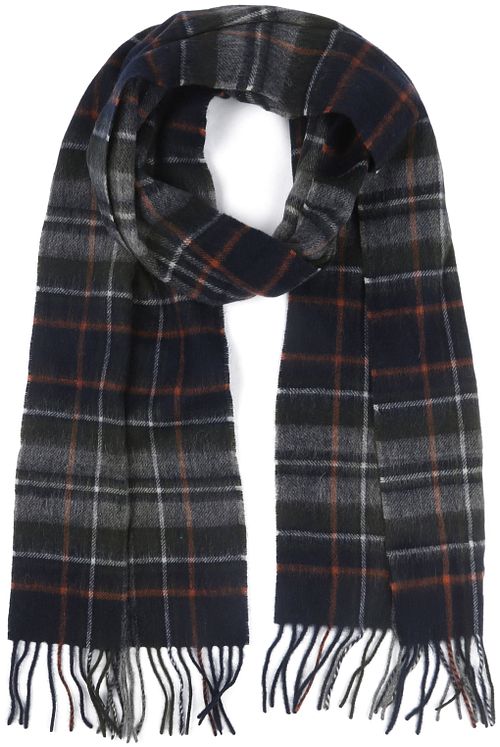 Barbour Schal Tartan aus Lammwolle Grau Product