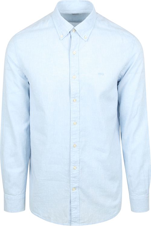 McGregor Chemise Linen Blend Bleu Clair Product