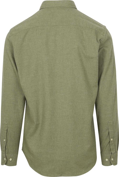 McGregor Overhemd Flanel Melange Sage Groen Product / Achterkant