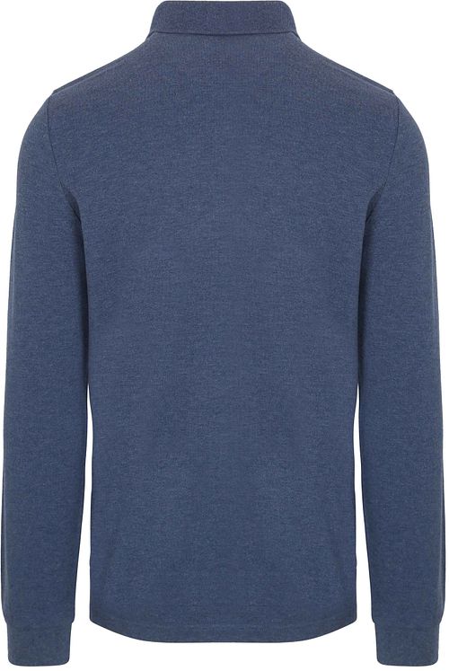 NZA Longsleeve Polo Marshall Dusk Navy Product / Achterkant