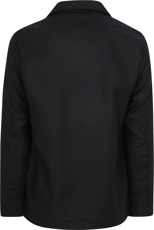 Overshirt Profuomo z wełny w kolorze granatowym Product / Achterkant