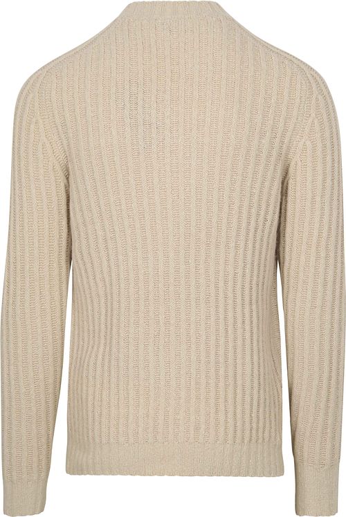 Pullover Suitable in lana bollita écru Product
