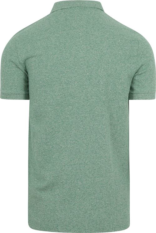 Superdry Piqué Poloshirt Melange Grøn Product / Achterkant