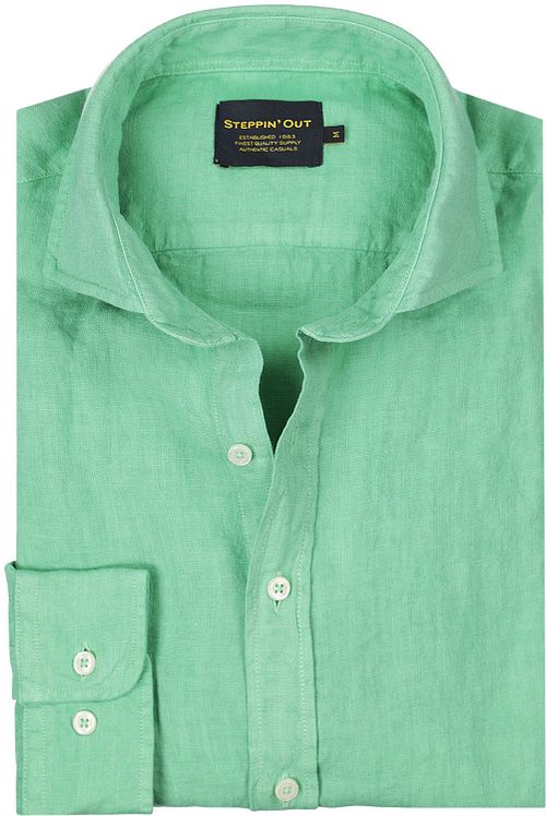 Camisa de lino Steppin' Out en verde menta Product