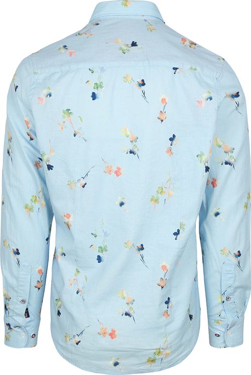 NZA Shirt Kane Linen Blend Bleu Clair Product / Achterkant