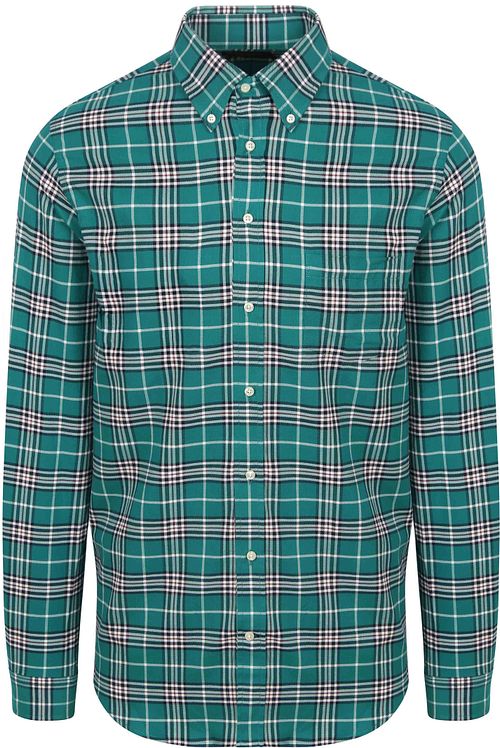 Steppin' Out Camisa de franela a cuadros verde Product