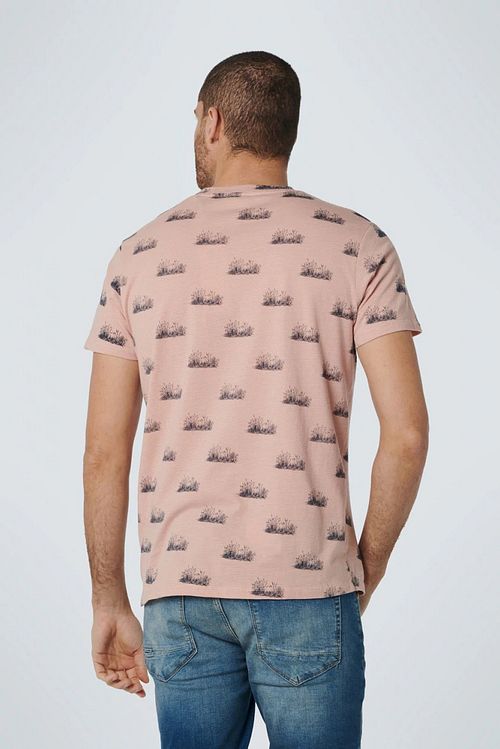 No Excess T-Shirt con stampa rosa Model / Achterkant