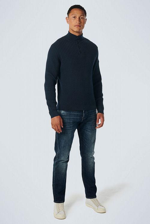 No Excess Mocker Genser Navy Model / Voorkant