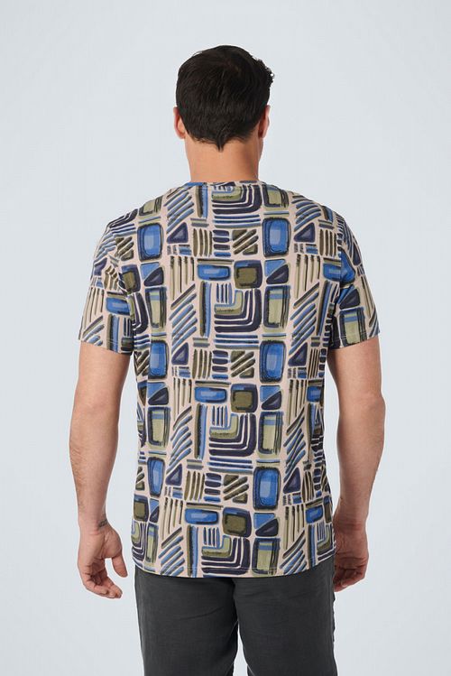 No Excess T-Shirt Impression Bleu Model / Achterkant