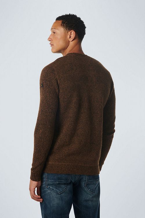 No Excess Pullover Melange Caramel Model / Achterkant