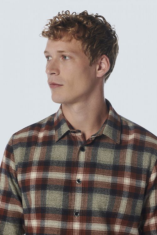 No Excess Overhemd Ruiten Caramel Model / Voorkant