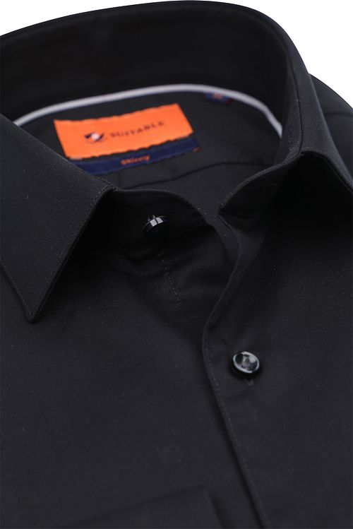 Suitable Koszula Twill Czarna Product / Detail