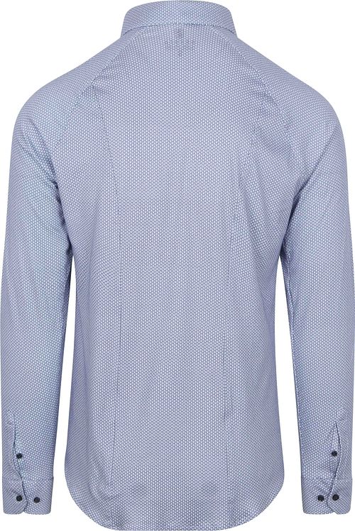DESOTO Hemd Druck Blau Product / Achterkant