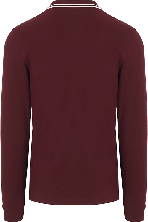 Fred Perry Longsleeve Polo Bordeaux 597 Product / Achterkant