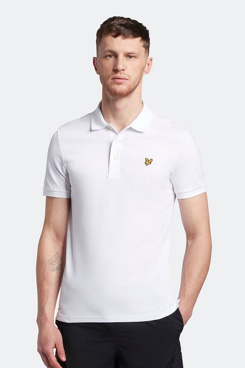 Lyle and Scott Storpige Polo Hvid Model / Voorkant