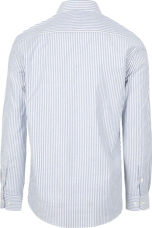 McGregor Overhemd Oxford Streep Blauw Product / Achterkant