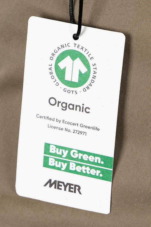 Meyer Chino Dubai Stone Groen Product / Detail