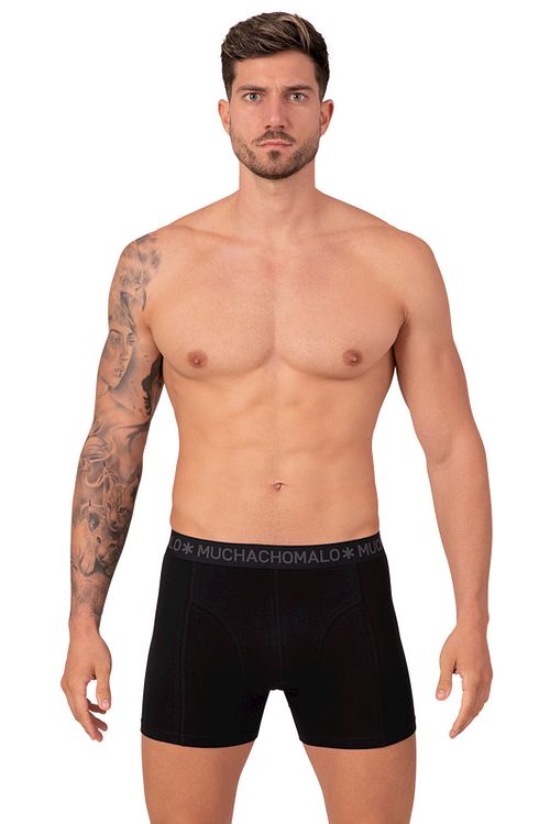 Muchachomalo Boxershorts 3-Pack Solid Grøn 582 Model / Voorkant