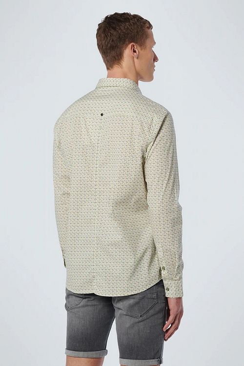 No Excess Shirt Druck Grün Model / Achterkant