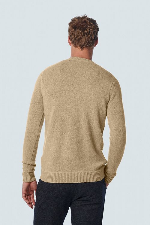 No Excess Genser i Beige Melange Model / Achterkant