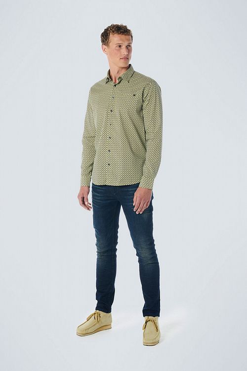 No Excess Overhemd Print Groen Model / Voorkant