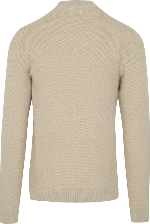 No Excess Pullover Structuur Beige Product / Achterkant