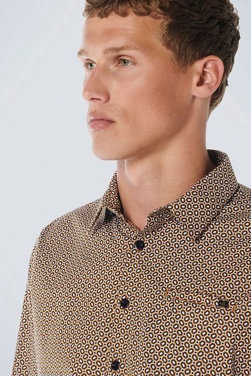 No Excess Chemise Impression Orange Model / Detail