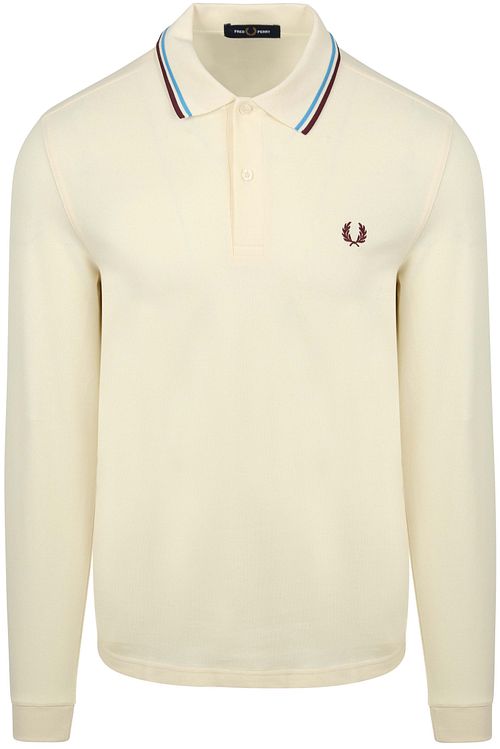 Polo à manches longues Fred Perry Ecru Z46