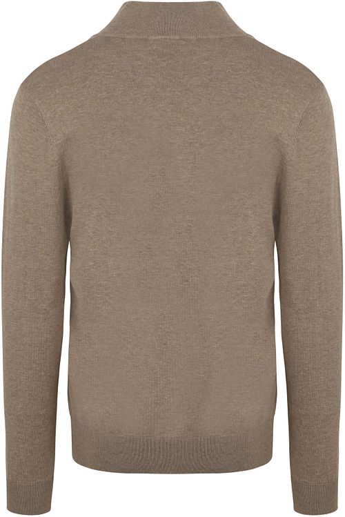 Profuomo Halv lynlås Pullover Luksus Beige Product / Achterkant