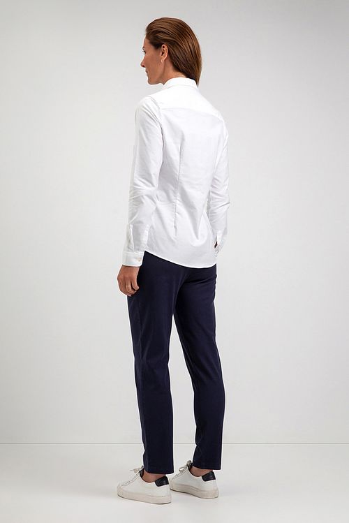 Steppin' Out Bluse Lauren Oxford Weiß Model / Achterkant