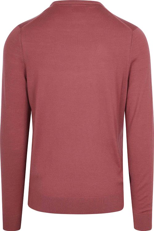 Suitable Maglione Lana Merino Mauve Product / Achterkant