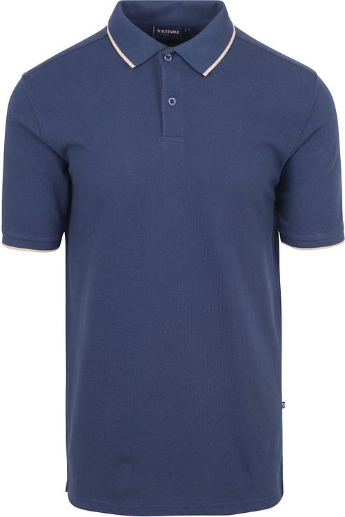 Suitable Respect Polo Shirt Tip Ferry Denim Blue Product