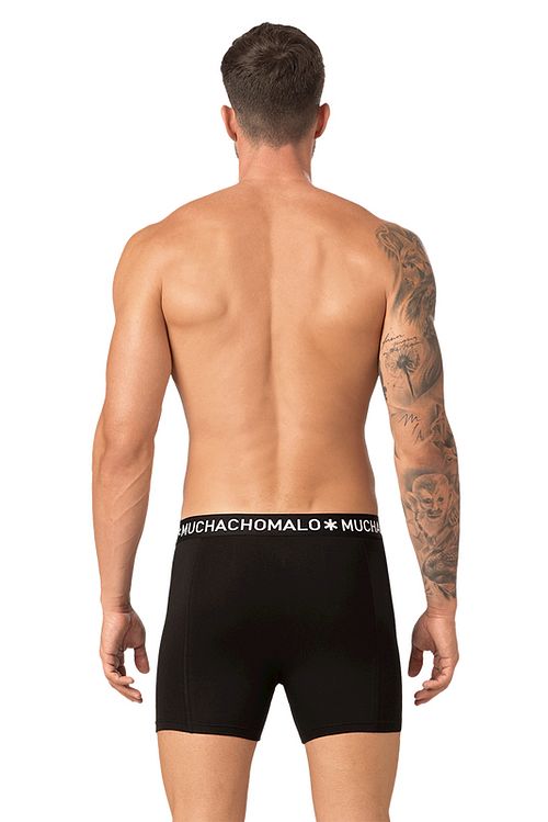 Muchachomalo Boksershorts 2-Pakke Svart Model / Achterkant