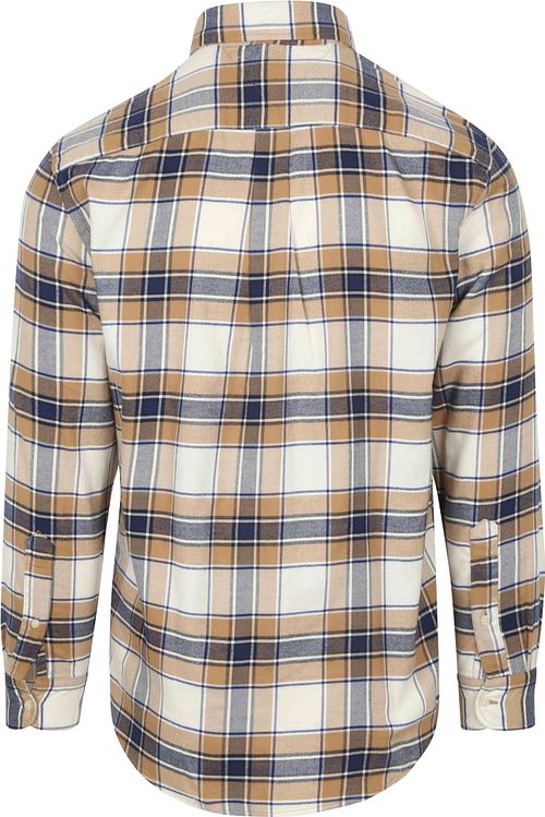 Tommy Hilfiger Flanel Overhemd Ruit Beige Product / Achterkant