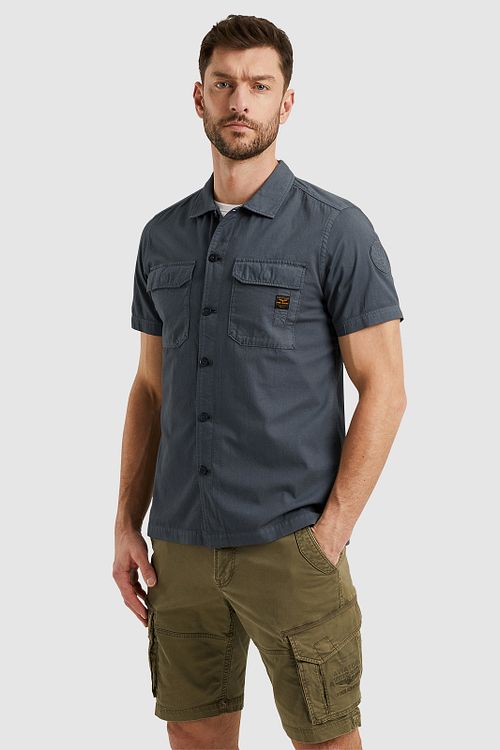 PME Legend Short Sleeve Chemise Anthracite Model / Voorkant
