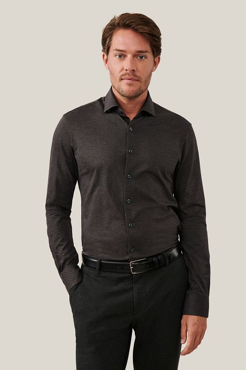 Cavallaro Brizino Hemd Anthrazit Model / Voorkant