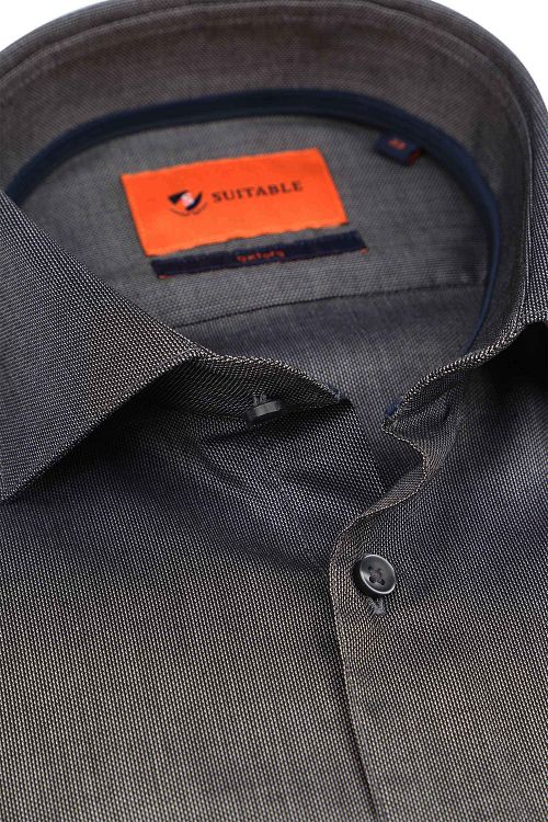 Camicia Suitable Roy Oxford Antracite Product / Detail