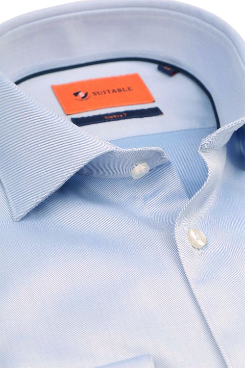 Suitable Camisa Twill Manga 7 Azul Claro Product / Detail