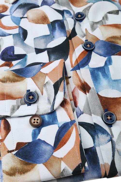 Camisa R2 de manga extra larga con estampado multicolor Product / Detail