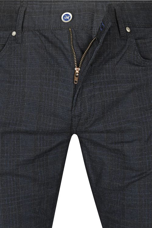 Pantalón Vanguard V7 Rider de cuadros en azul marino Product / Detail