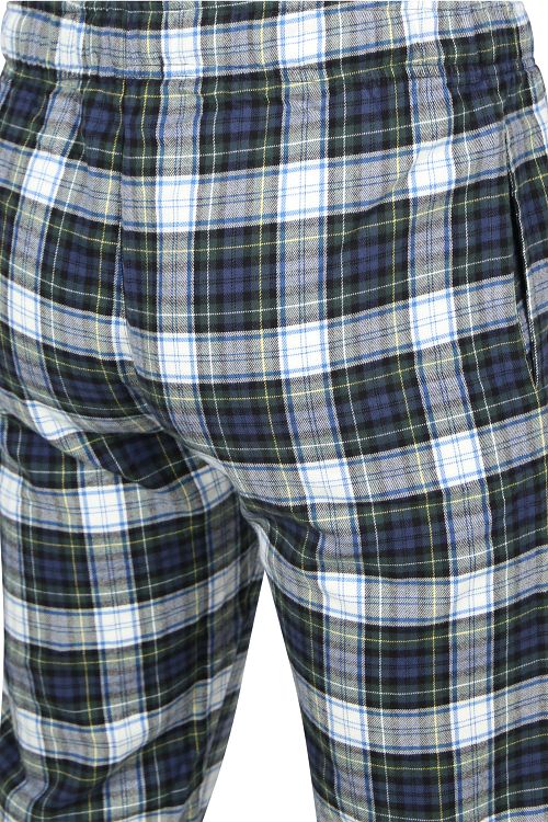 Pantalón lounge Steppin' Out de cuadros en azul y verde Product / Detail