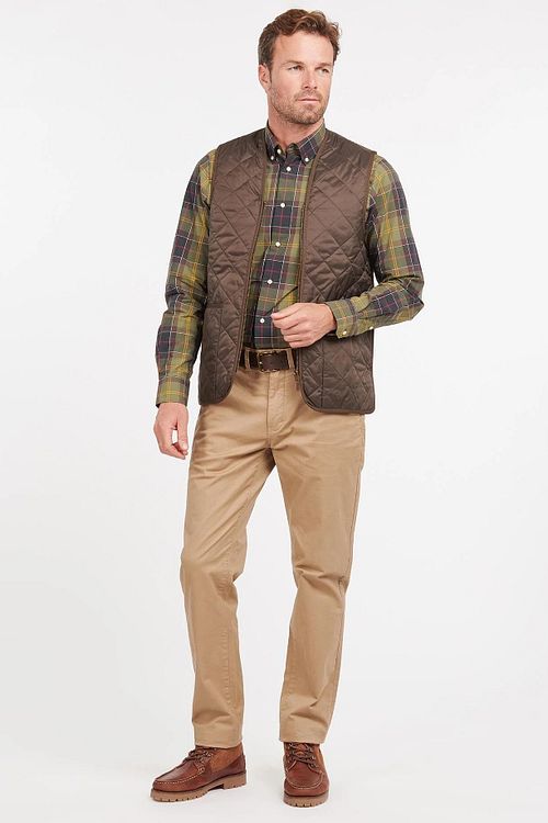 Barbour Bodywarmer Bruin Model / Voorkant
