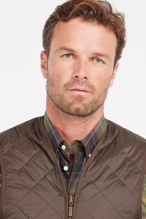 Barbour Bodywarmer Brun Model / Detail