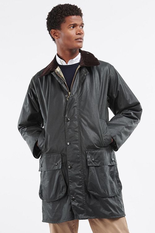 Barbour Border Wax Jakke Grøn Model / Voorkant