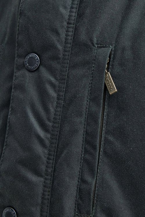 Barbour Falstone Voks-jakke i Mørkegrøn Product / Detail