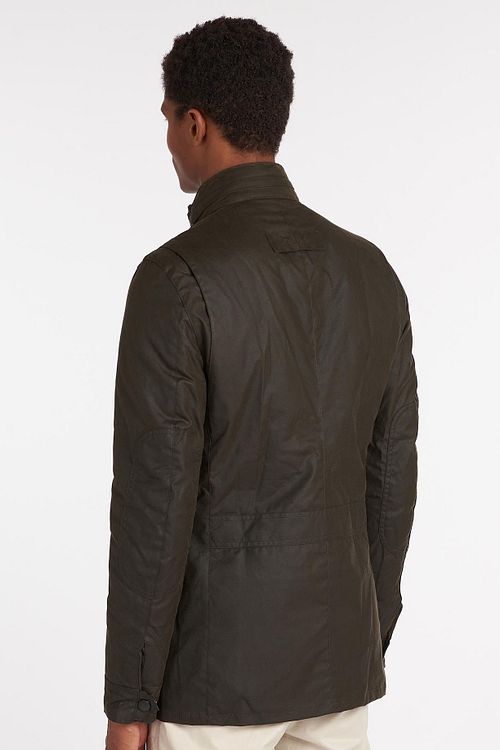 Giacca cerata Barbour Corbridge Olive Model / Achterkant