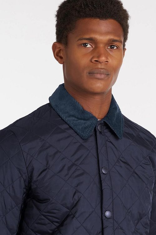 Barbour Heritage Liddesdale Giacca trapuntata Navy Model / Detail
