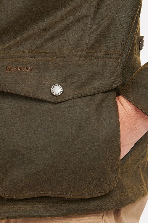 Barbour woskowana kurtka Ogston Olive Product / Detail