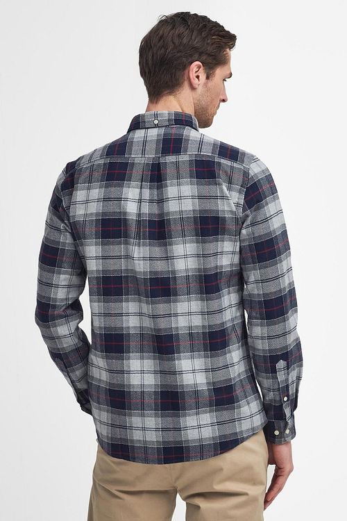 Barbour Kyeloch Hemd Ruit Blauw Grijs Model / Achterkant