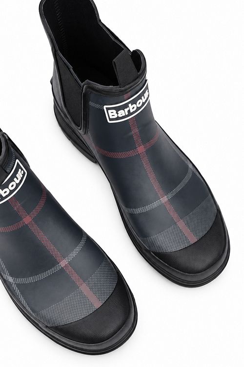 Barbour Nimbus Wellingtons Boot Classic Tartan Marinblå